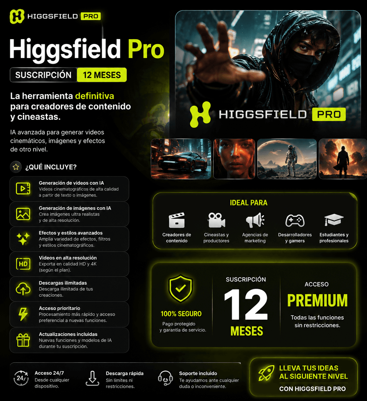 Imagen de Higgsfield Pro 12m